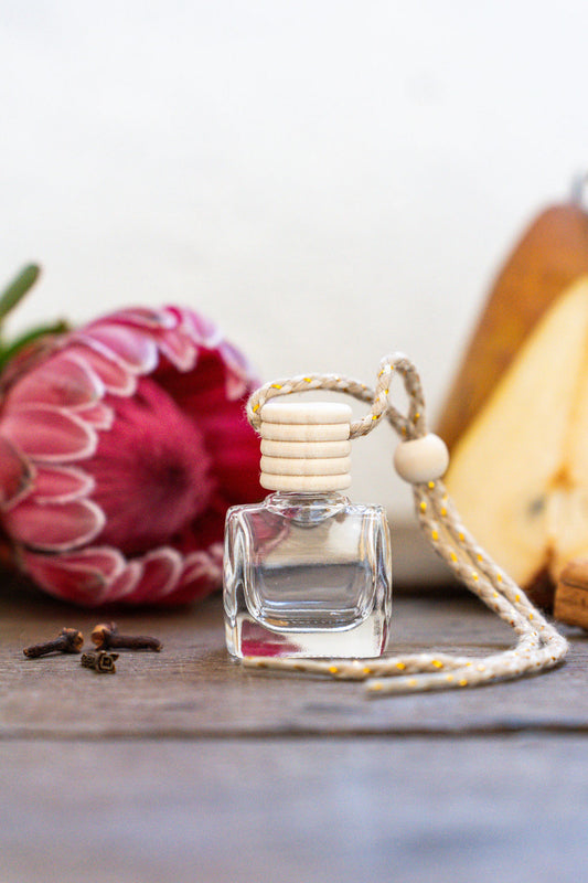 native protea + pear | clear | car diffuser