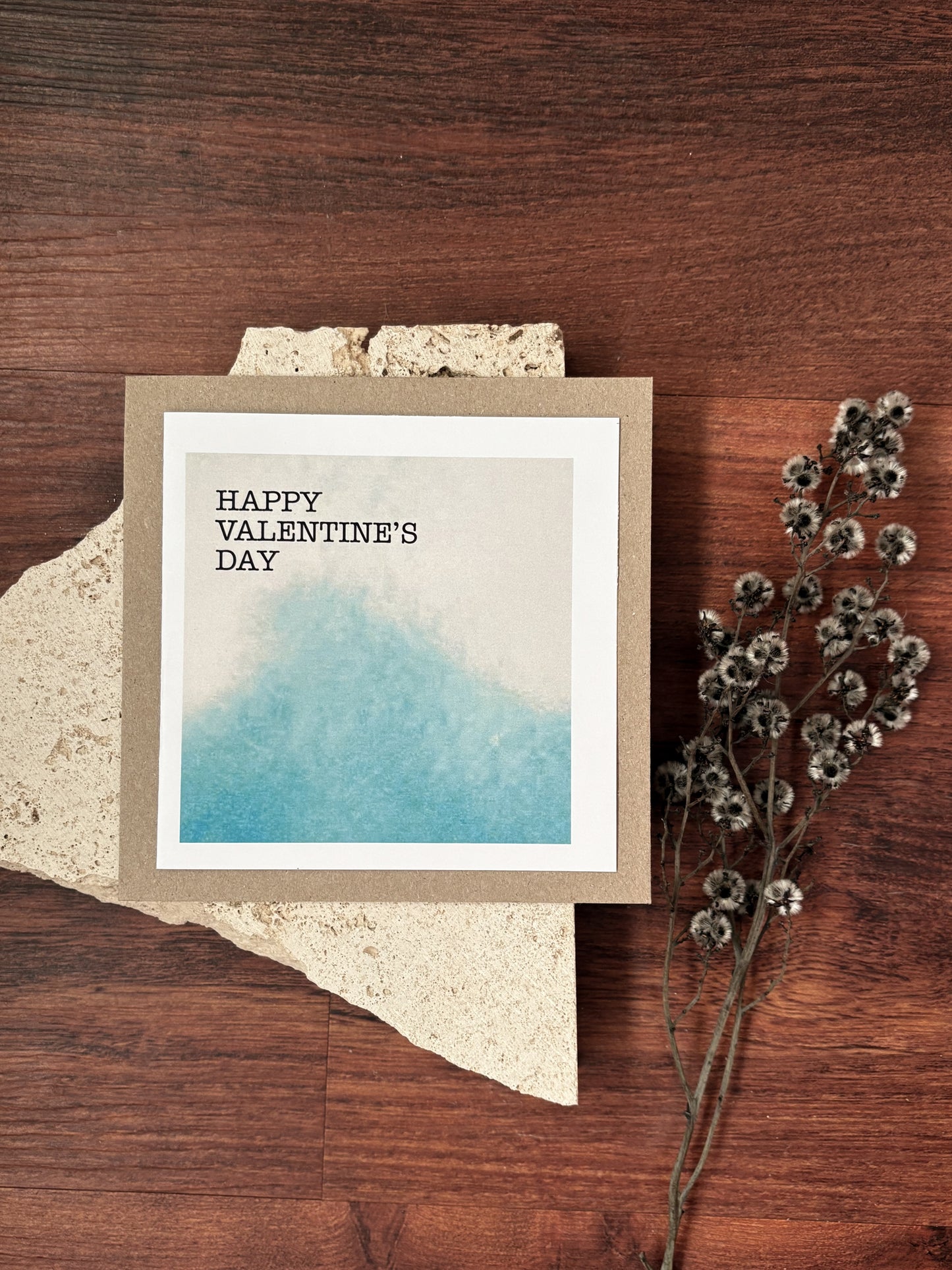 valentines day blue card