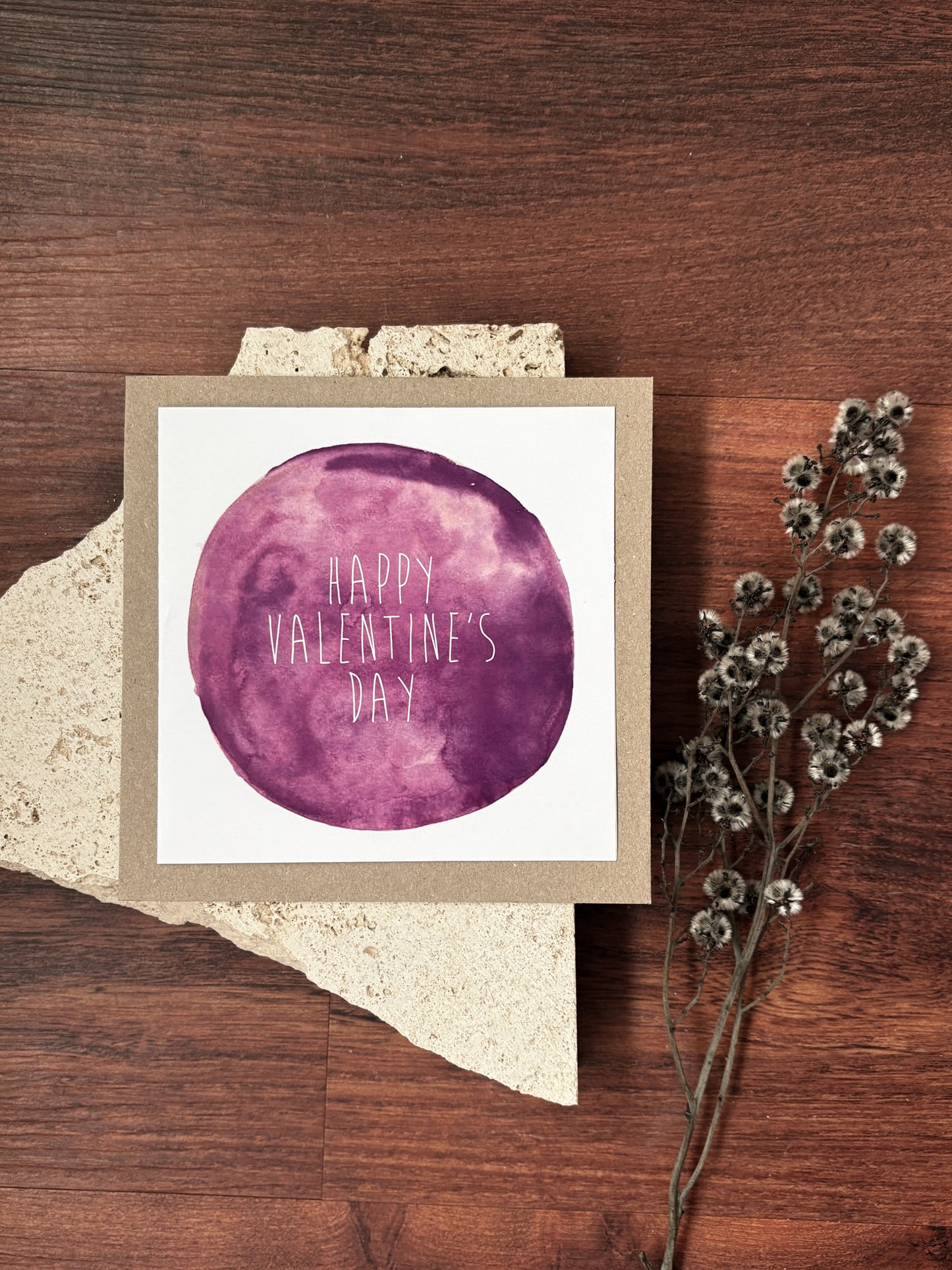 valentines day purple card