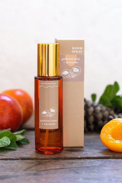 gathered mint + nectarine | amber | room spray