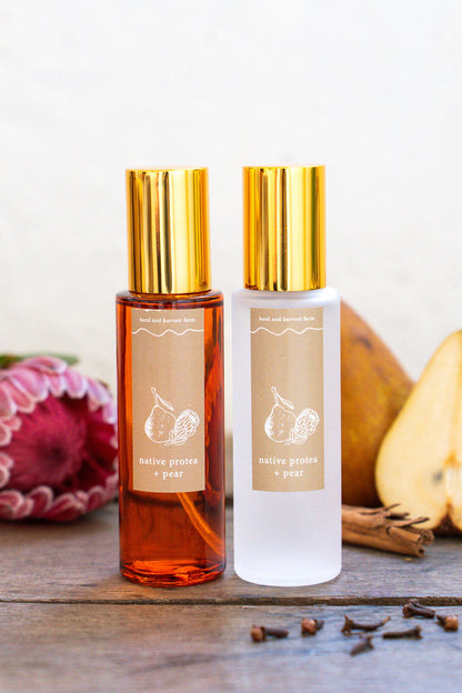 native protea + pear | amber | room spray