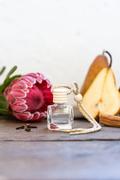 native protea + pear | clear | car diffuser