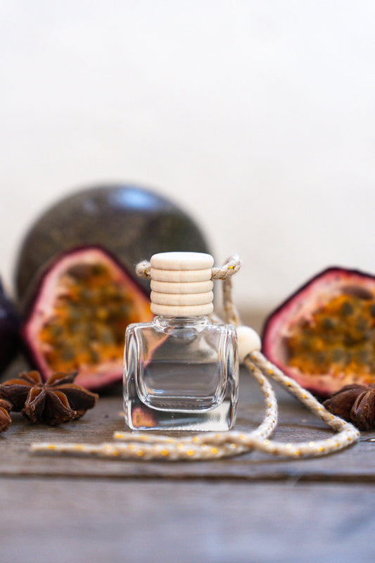 wild plum + passionfruit | clear | car diffuser