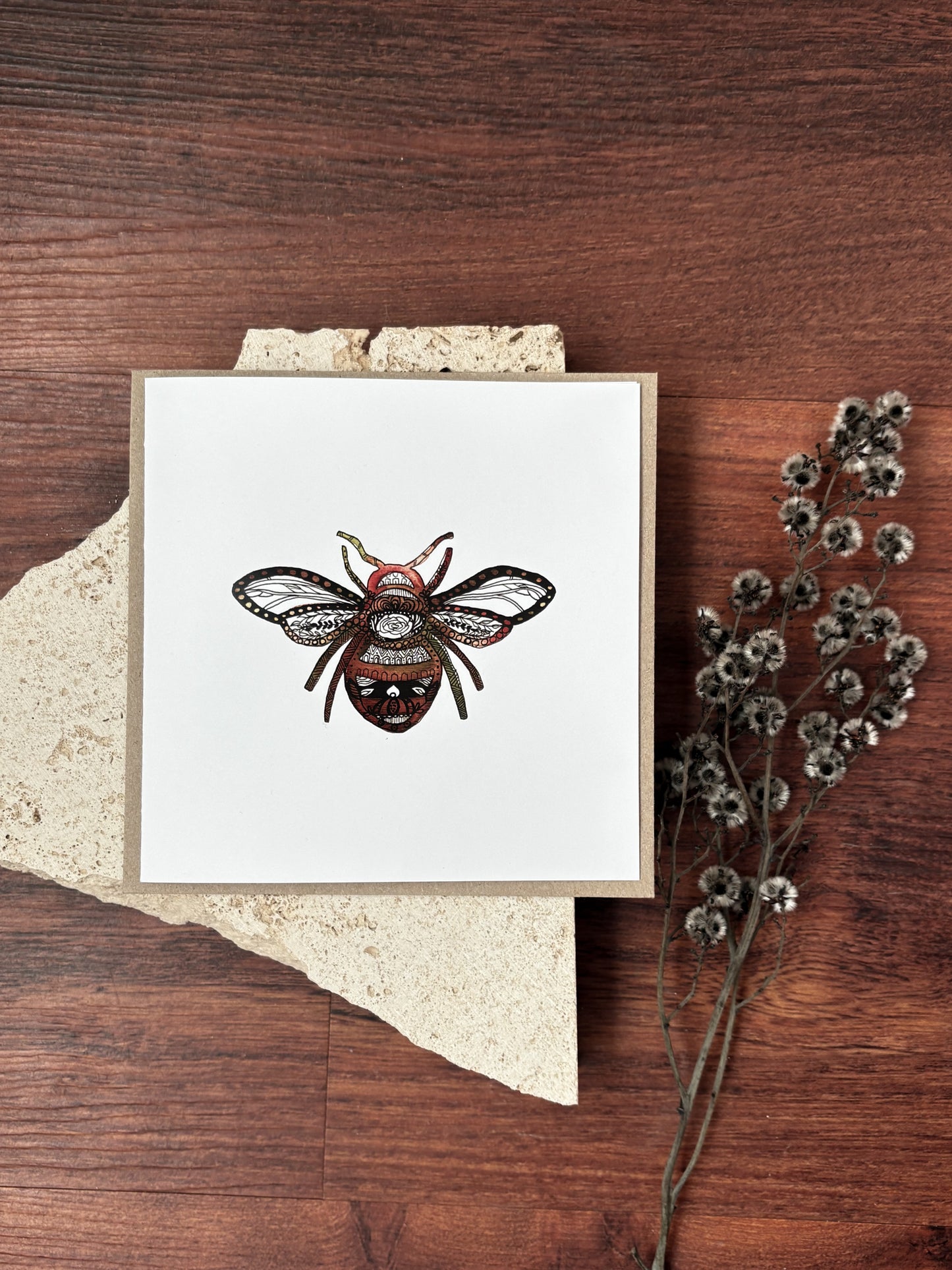 blank bee card