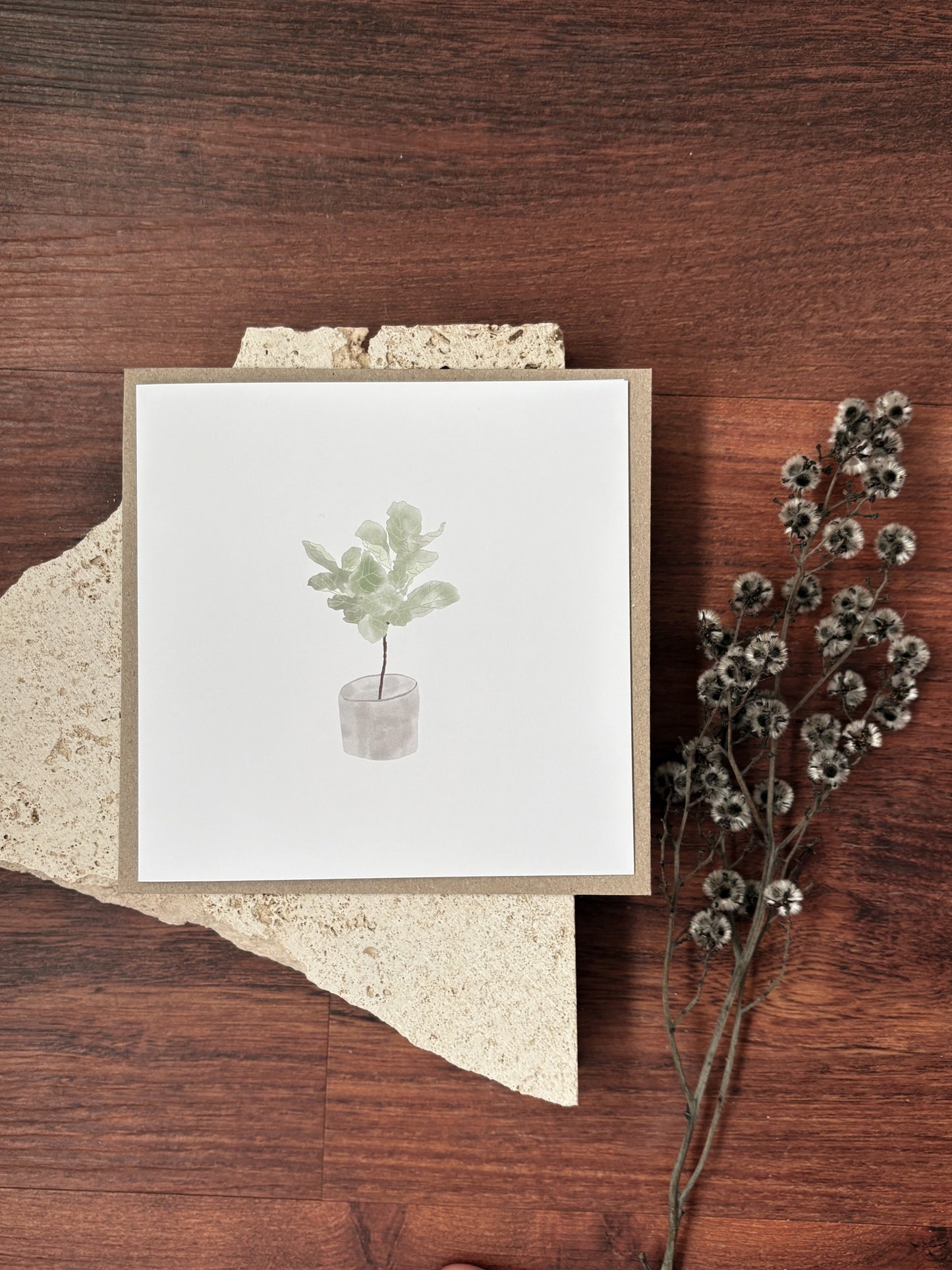 blank fiddle leaf fig card