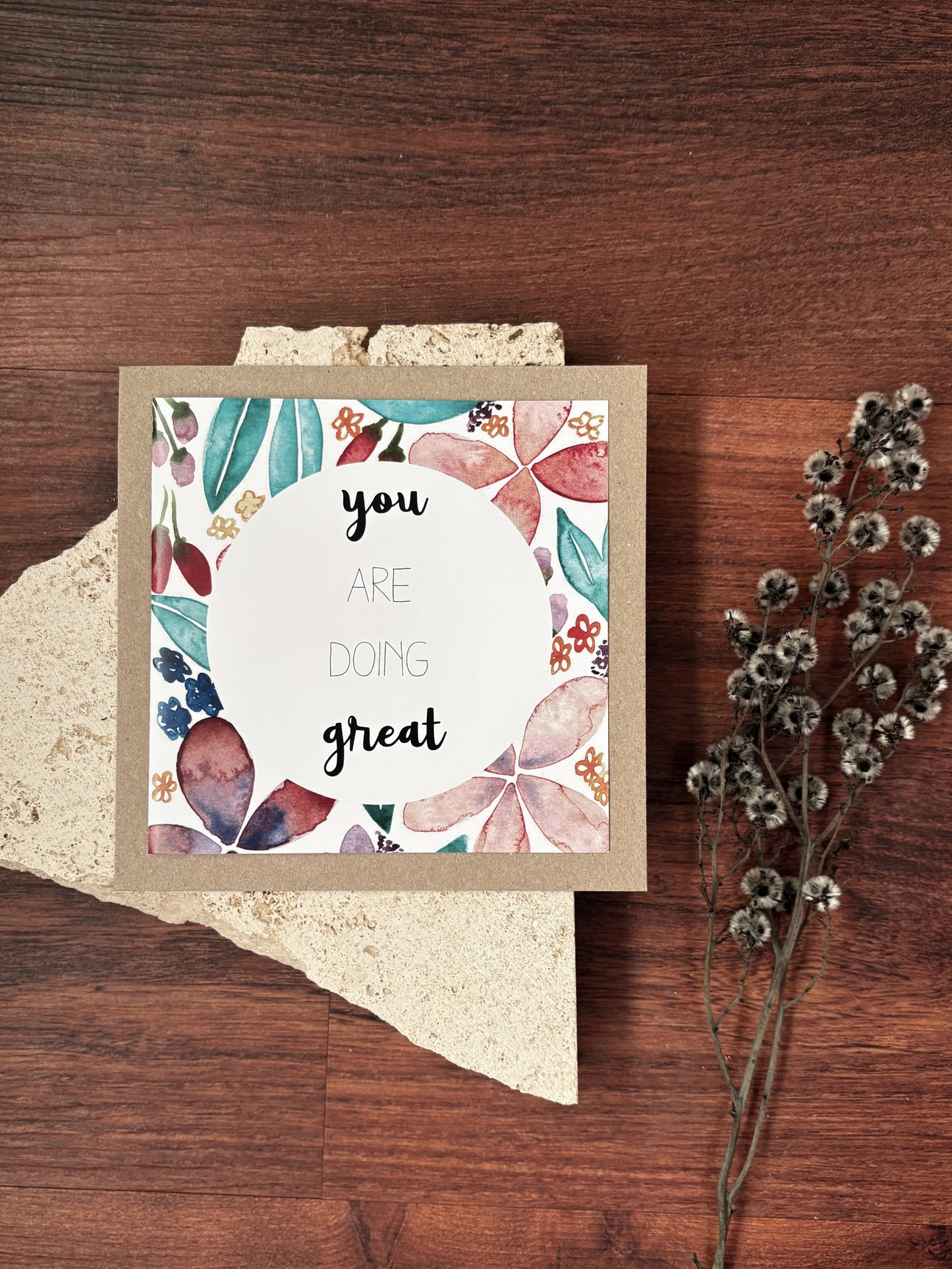 you are doing great card