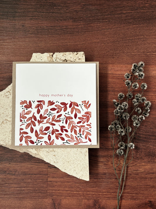 mothers day autumn card