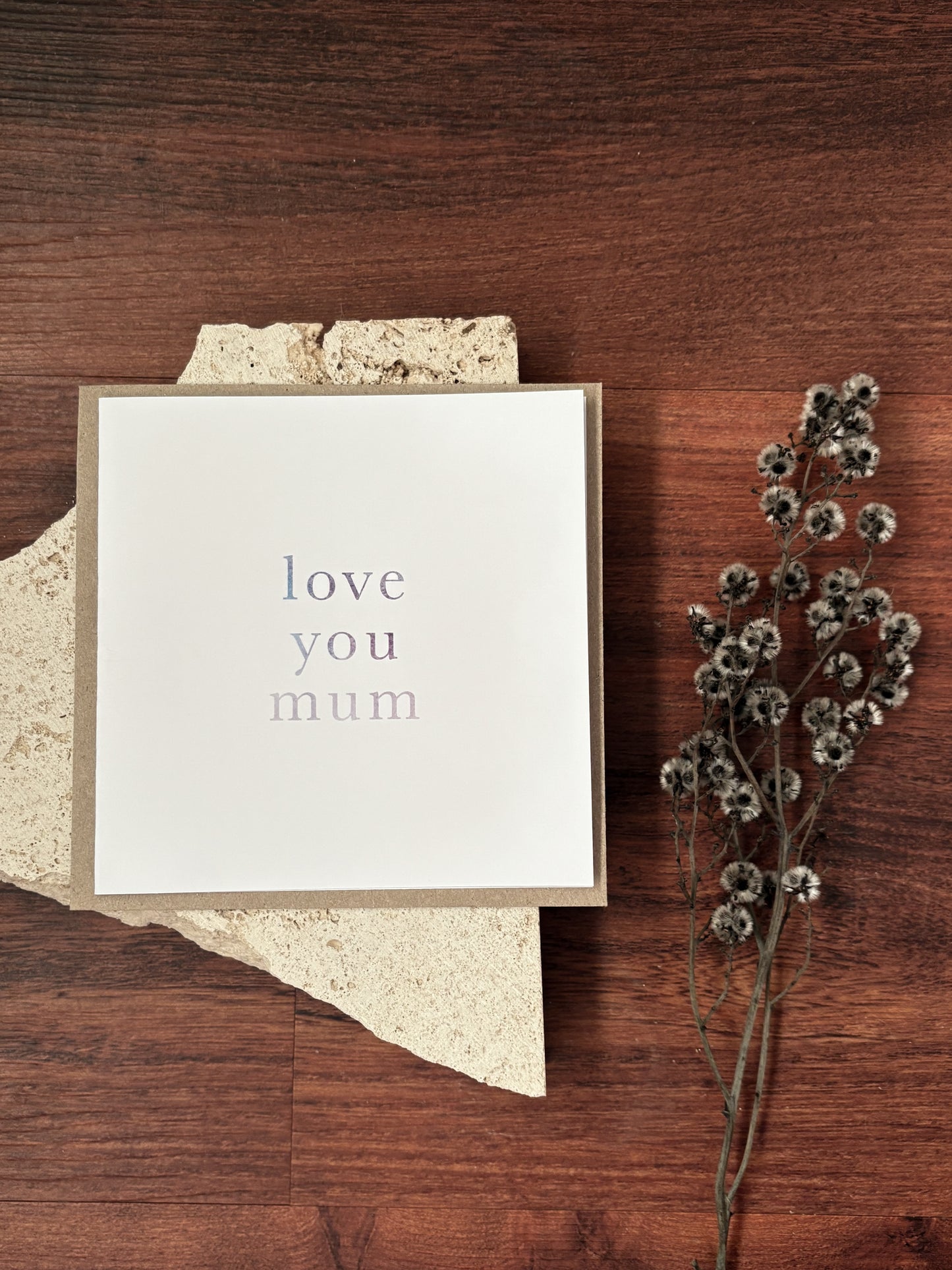 love you mum card