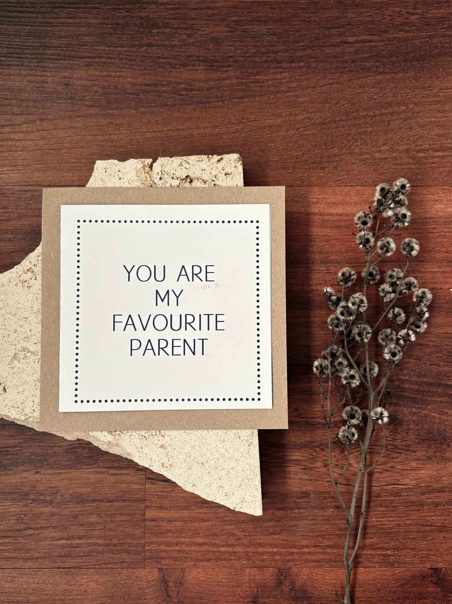 once of my favourite parents card