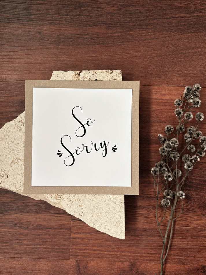 so sorry card – Herd and Harvest Farm