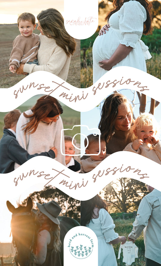 sunset minis 2026 | photo sessions